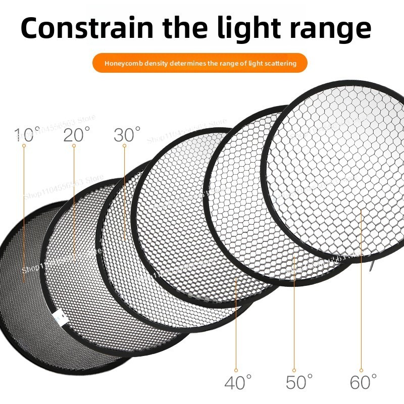 Photography Lighting Modifiers - Standardowa siatka o strukturze plastra miodu