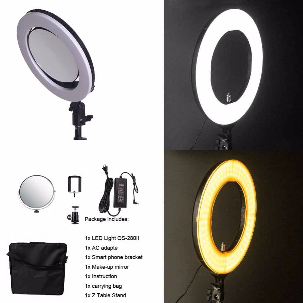 Photography Lighting Learning - 10'' QS-280II 95RA Dwukolorowe LED-owe lampy