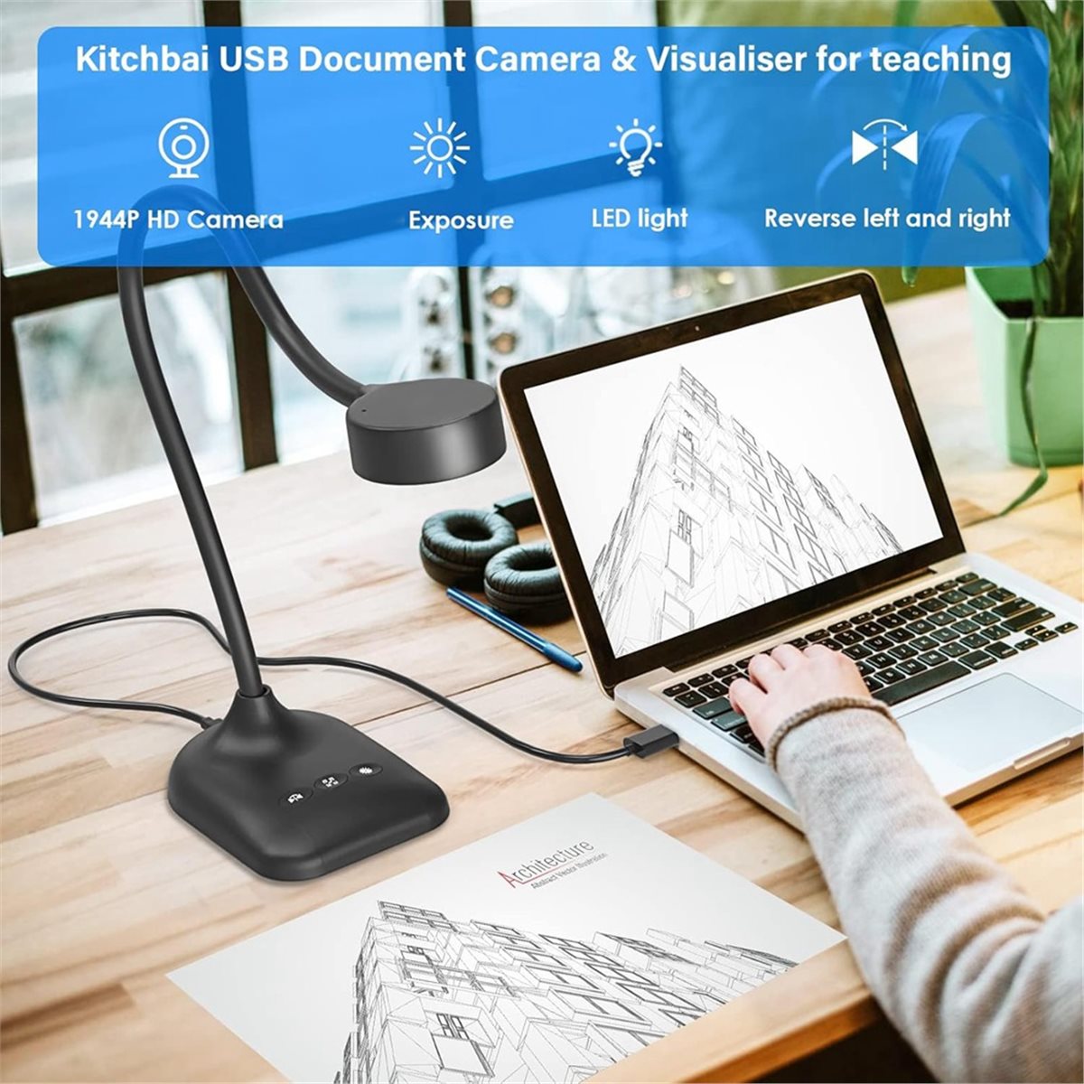 Photography Lighting Learning - Kamera dokumentowa AU47-USB, kamera internetowa do