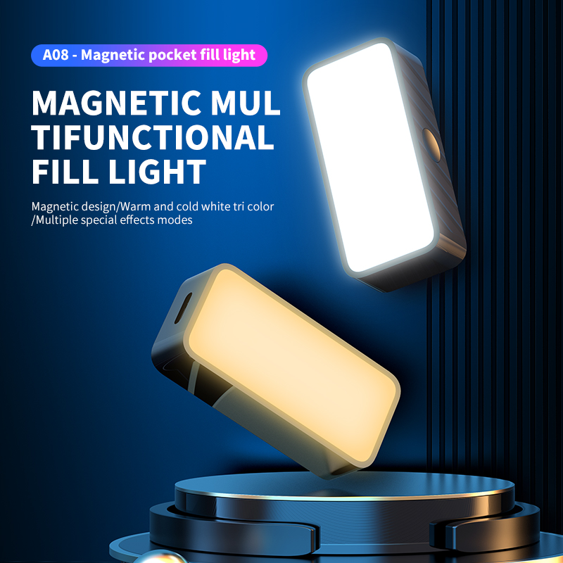 Photography Lighting Continuous - Magnetyczne przenośne mini światło wypełniające do