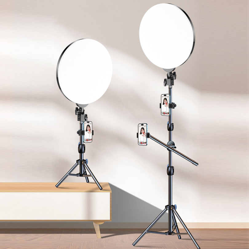 Photography Lighting Studio - 10-calowa lampa LED do fotografii, statyw,