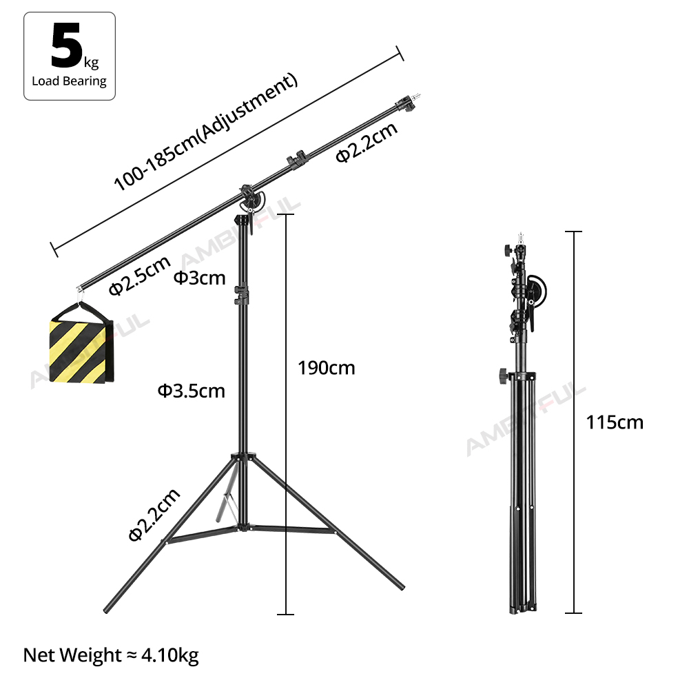 Statyw oświetleniowy z alumini – Light Stand Sandbag recenzja i cena