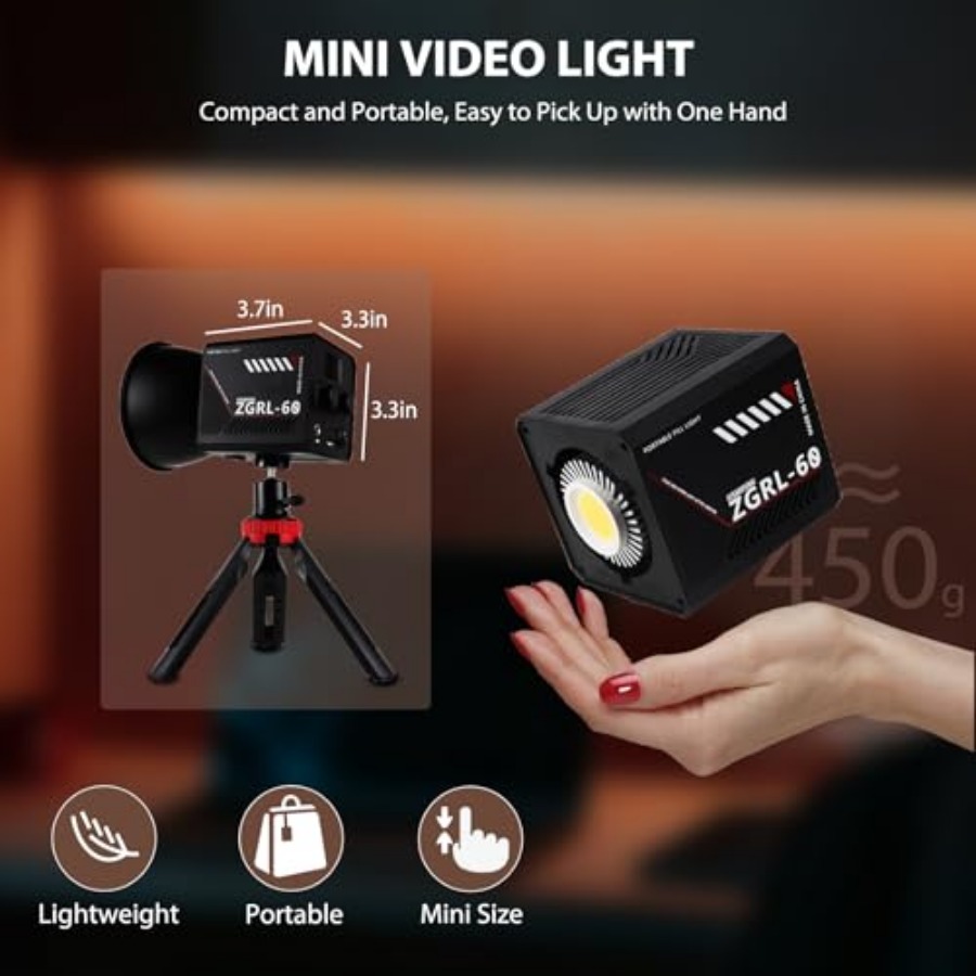 Przenośna lampa wideo LED COB  – Photography Lighting Studio recenzja i cena