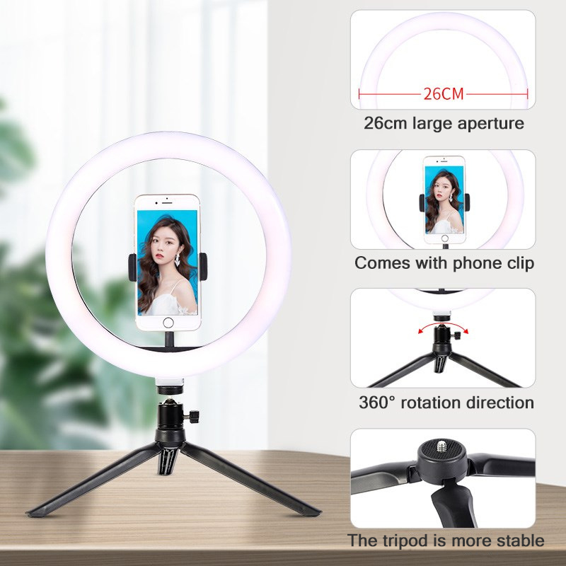 26cm 10-calowy pierścień LED d – Photography Lighting Kits recenzja i cena