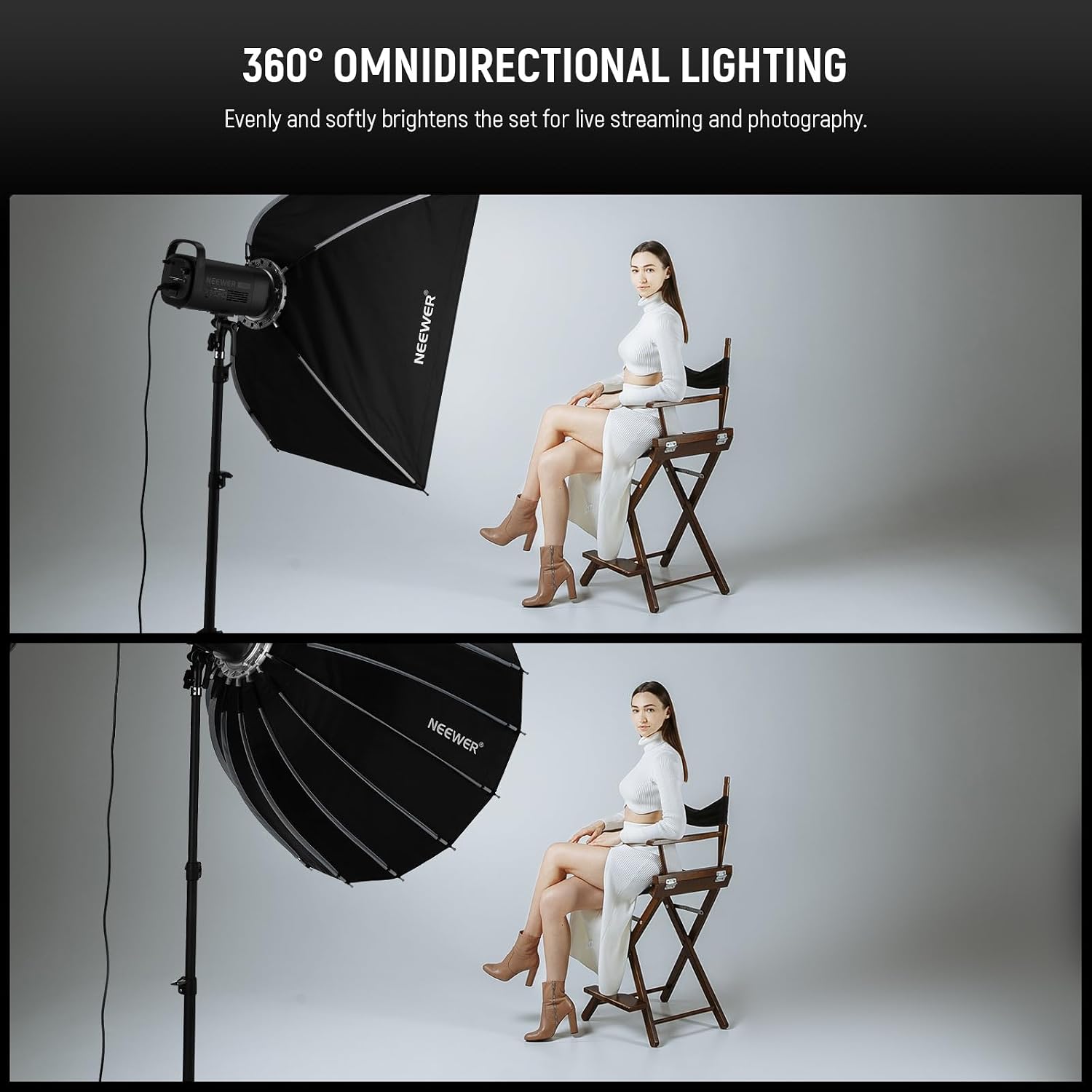 Softbox paraboliczny z mocowan – Photography Lighting Kits recenzja i cena