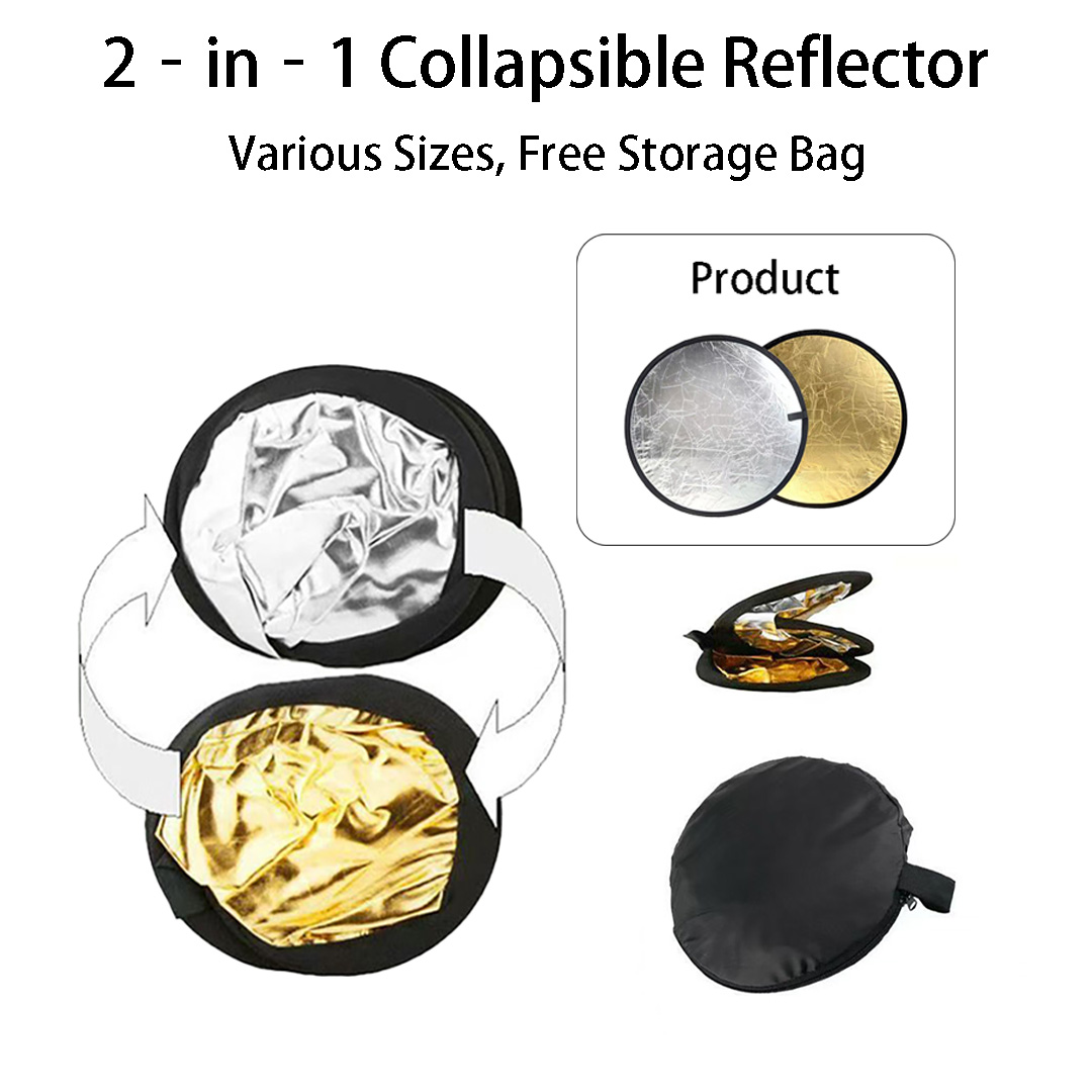 Okrągły, składany reflektor 2  – Reflector Disc Silver recenzja i cena